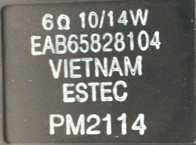 KIT DE BOCINAS (2PZS) PARA TV LG / NUMERO DE PARTE EAB65828104 / 6Ω 10/14W / PM2114  / EAB65828103 / 6Ω 10/14W / PM2117 / NUMERO DE PANEL HC550EQH-ABGA1-2144 / MODELO 55QNED80UQA.BUSFLJR - Imagen 2